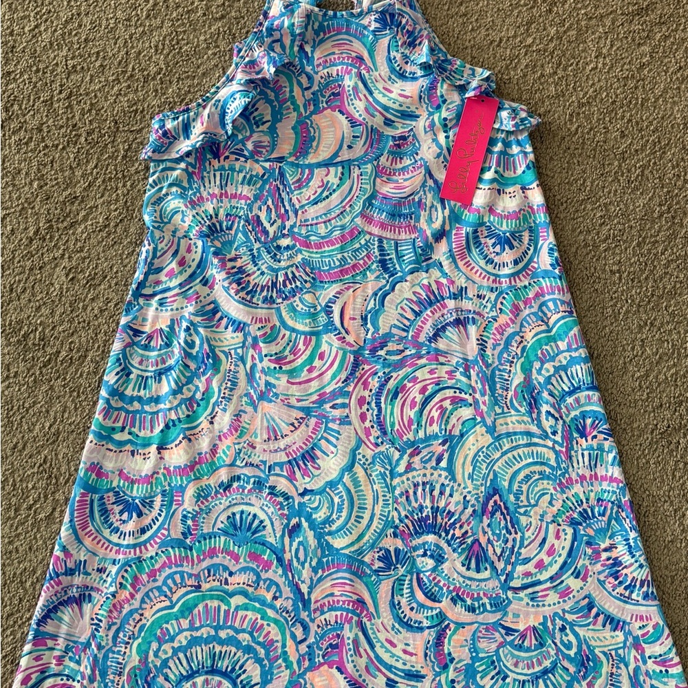 Lilly Pulitzer Blue and Pink Patterned Dress